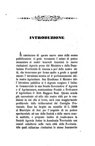 Società di Agricoltura Jesina. Annali ed Atti