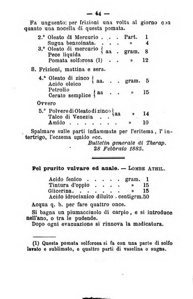 Il Monitore terapeutico raccolta mensile di rimedi nuovi e ricette