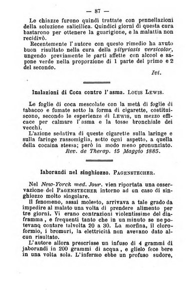 Il Monitore terapeutico raccolta mensile di rimedi nuovi e ricette