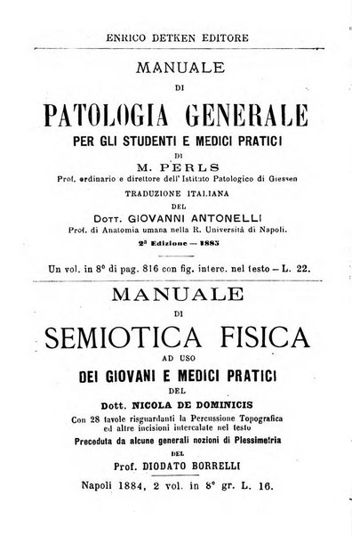 Il Monitore terapeutico raccolta mensile di rimedi nuovi e ricette