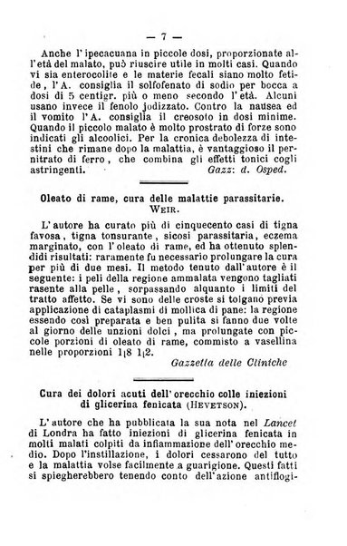 Il Monitore terapeutico raccolta mensile di rimedi nuovi e ricette