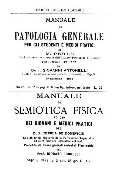 Il Monitore terapeutico raccolta mensile di rimedi nuovi e ricette