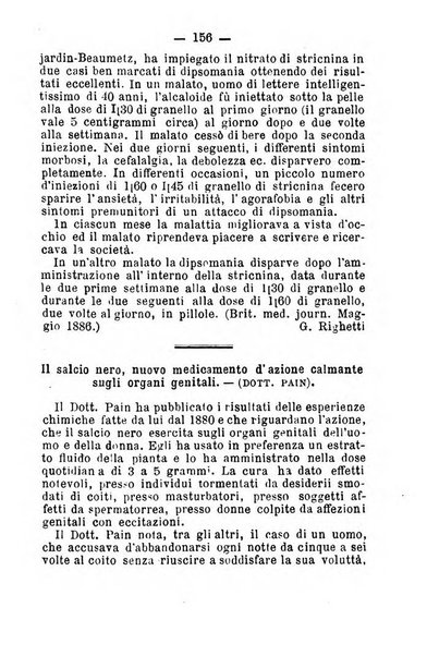 Il Monitore terapeutico raccolta mensile di rimedi nuovi e ricette