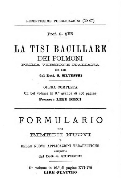 Il Monitore terapeutico raccolta mensile di rimedi nuovi e ricette