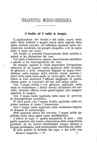 Il Monitore terapeutico raccolta mensile di rimedi nuovi e ricette