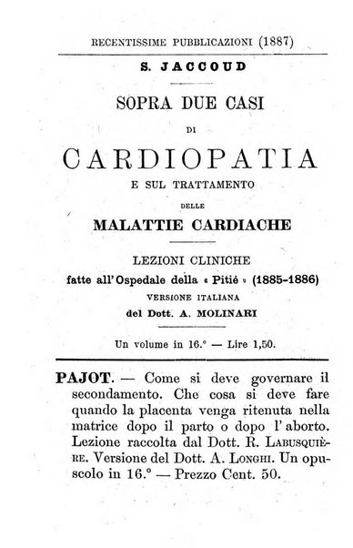 Il Monitore terapeutico raccolta mensile di rimedi nuovi e ricette