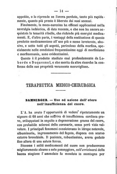 Il Monitore terapeutico raccolta mensile di rimedi nuovi e ricette