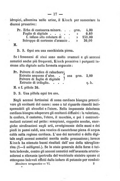 Il Monitore terapeutico raccolta mensile di rimedi nuovi e ricette