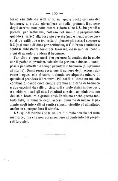 Il Monitore terapeutico raccolta mensile di rimedi nuovi e ricette