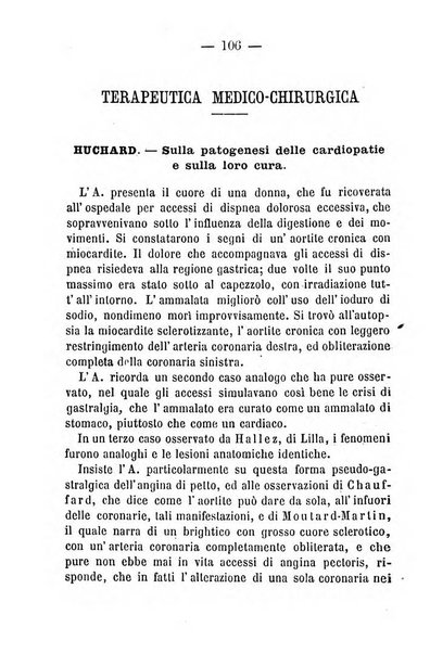 Il Monitore terapeutico raccolta mensile di rimedi nuovi e ricette