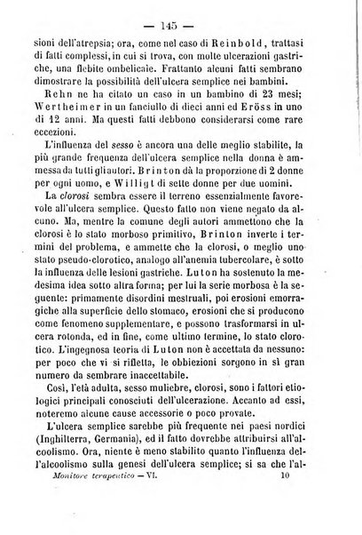 Il Monitore terapeutico raccolta mensile di rimedi nuovi e ricette