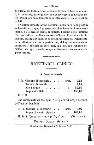 Il Monitore terapeutico raccolta mensile di rimedi nuovi e ricette