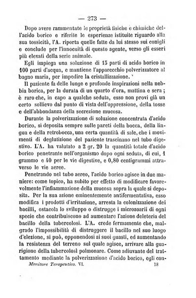 Il Monitore terapeutico raccolta mensile di rimedi nuovi e ricette