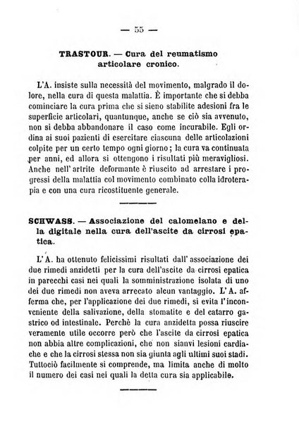 Il Monitore terapeutico raccolta mensile di rimedi nuovi e ricette