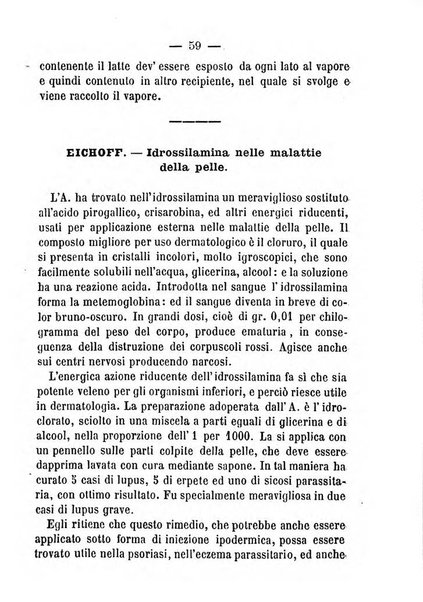 Il Monitore terapeutico raccolta mensile di rimedi nuovi e ricette