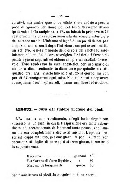 Il Monitore terapeutico raccolta mensile di rimedi nuovi e ricette