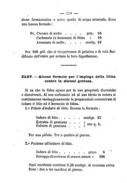 Il Monitore terapeutico raccolta mensile di rimedi nuovi e ricette