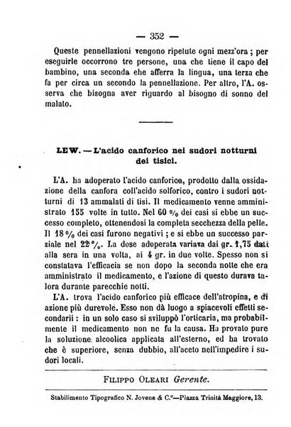 Il Monitore terapeutico raccolta mensile di rimedi nuovi e ricette