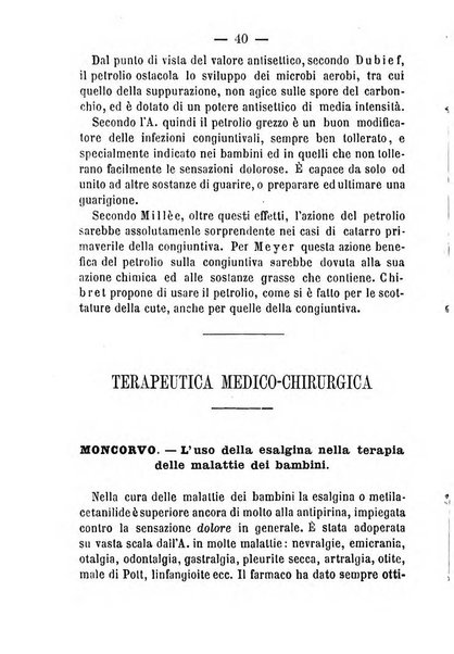 Il Monitore terapeutico raccolta mensile di rimedi nuovi e ricette