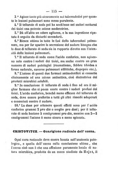 Il Monitore terapeutico raccolta mensile di rimedi nuovi e ricette