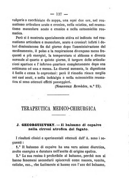 Il Monitore terapeutico raccolta mensile di rimedi nuovi e ricette