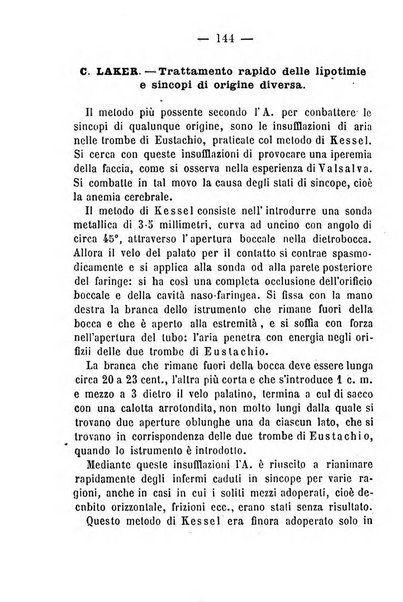 Il Monitore terapeutico raccolta mensile di rimedi nuovi e ricette