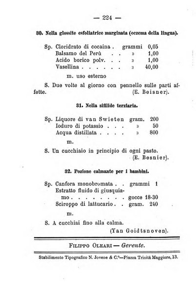 Il Monitore terapeutico raccolta mensile di rimedi nuovi e ricette