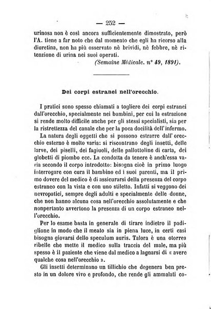 Il Monitore terapeutico raccolta mensile di rimedi nuovi e ricette