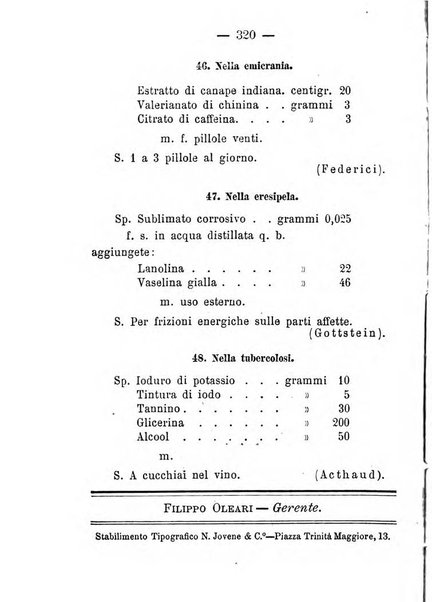 Il Monitore terapeutico raccolta mensile di rimedi nuovi e ricette