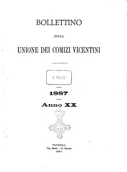 Bollettino dell'Unione dei comizi vicentini