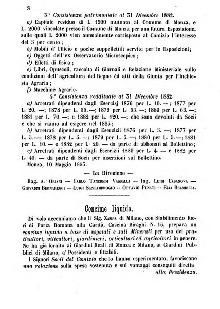 Bollettino del Comizio agrario monzese