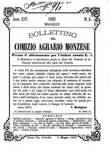 Bollettino del Comizio agrario monzese