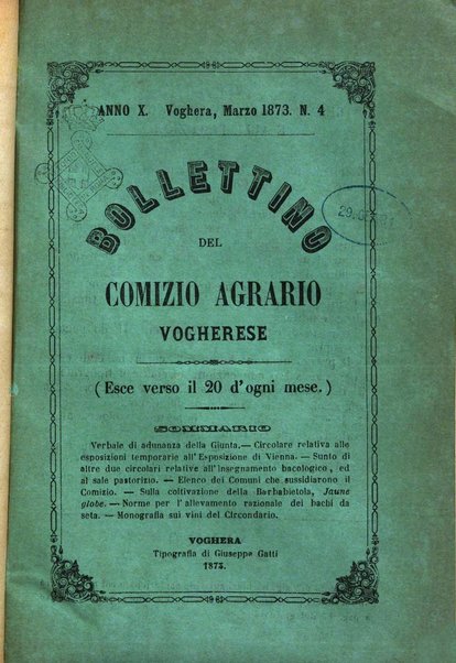 Bollettino del Comizio agrario vogherese