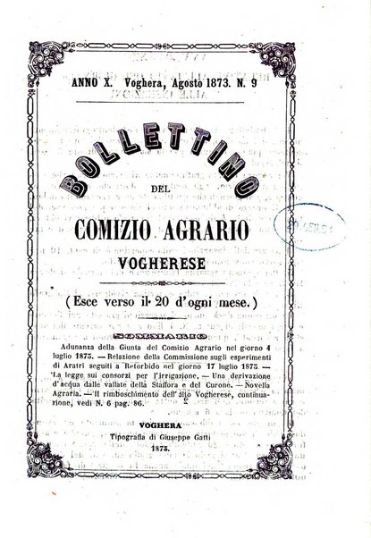 Bollettino del Comizio agrario vogherese