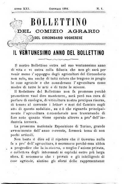 Bollettino del Comizio agrario vogherese