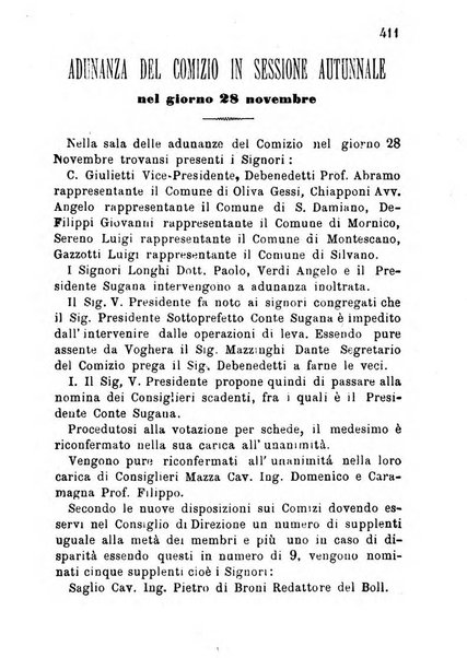 Bollettino del Comizio agrario vogherese