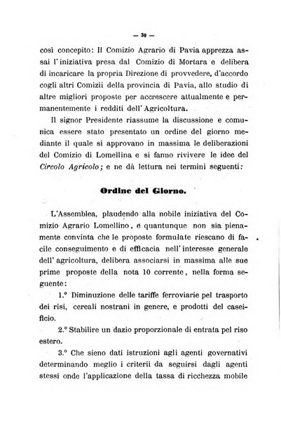 Bollettino del comizio agrario del circondario di Pavia