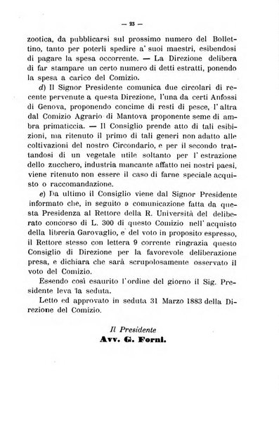 Bollettino del comizio agrario del circondario di Pavia