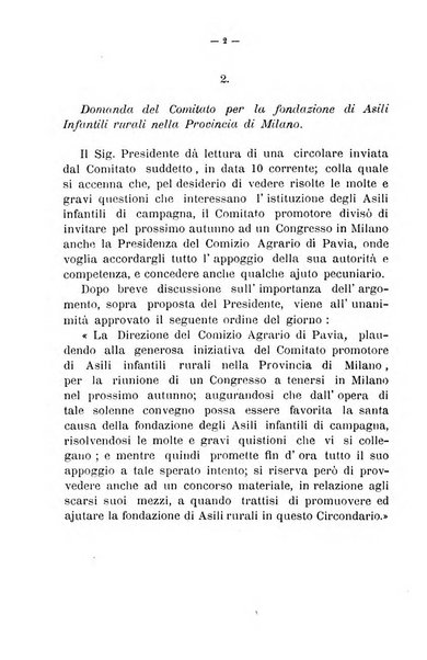 Bollettino del comizio agrario del circondario di Pavia