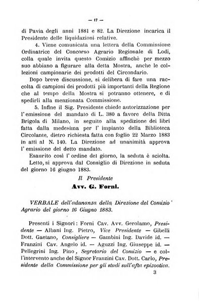 Bollettino del comizio agrario del circondario di Pavia