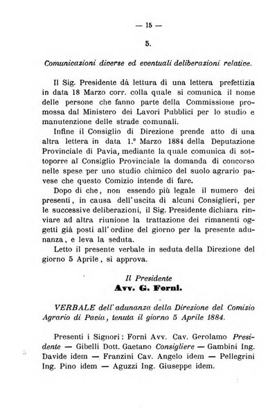 Bollettino del comizio agrario del circondario di Pavia