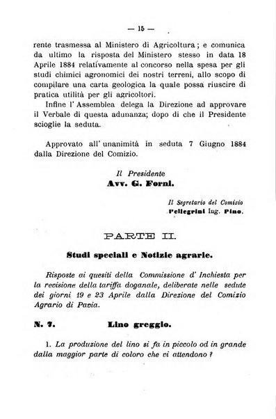 Bollettino del comizio agrario del circondario di Pavia