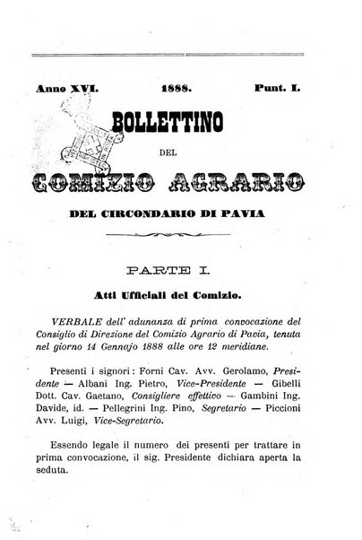 Bollettino del comizio agrario del circondario di Pavia