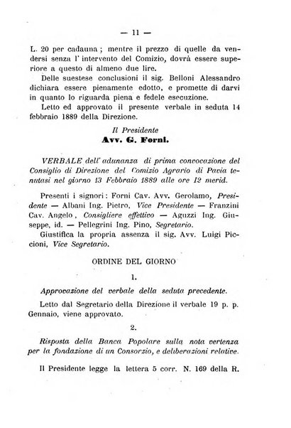 Bollettino del comizio agrario del circondario di Pavia