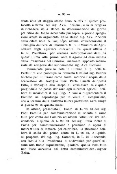 Bollettino del comizio agrario del circondario di Pavia