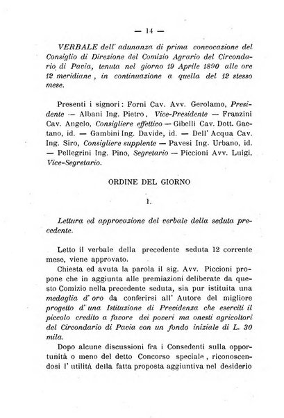 Bollettino del comizio agrario del circondario di Pavia