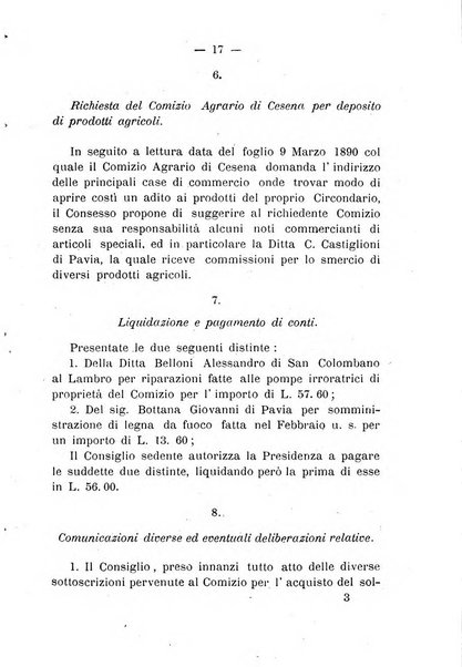 Bollettino del comizio agrario del circondario di Pavia