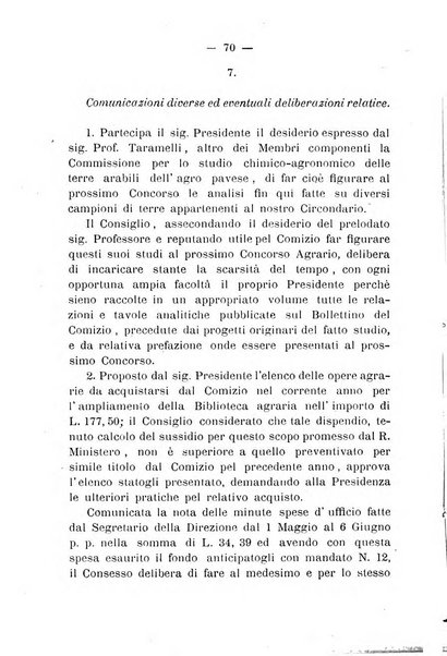 Bollettino del comizio agrario del circondario di Pavia