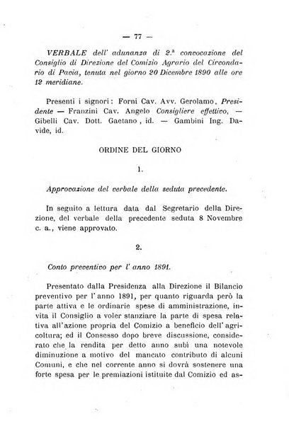 Bollettino del comizio agrario del circondario di Pavia