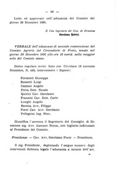 Bollettino del comizio agrario del circondario di Pavia